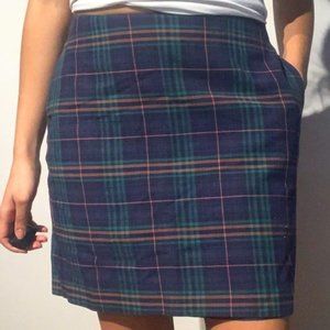 Merona Plaid Skirt M
